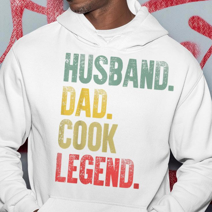 Mens Funny Vintage Husband Dad Cook Legend Retro Hoodie Funny Gifts