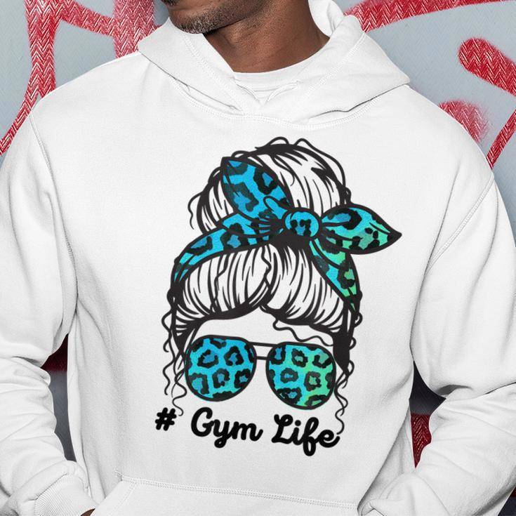 Messy Bum Mom Gym Life Leopard Hoodie Unique Gifts