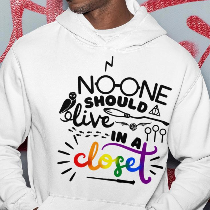 No One Should Live In A Closet Pride Lgbtq Lesbian Gay Ally Hoodie Unique Gifts