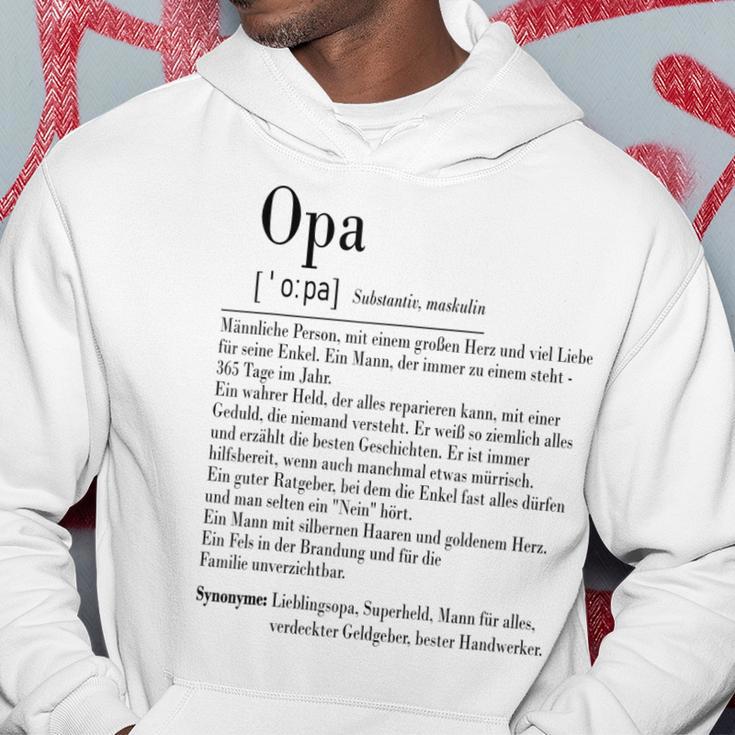 Opa Definition Hoodie, Herren Spruch für Großvater Lustige Geschenke