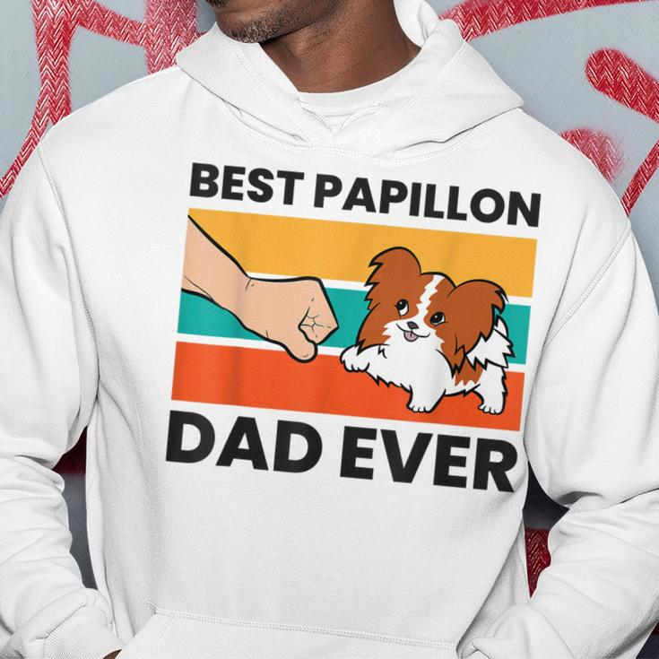 Papillon Dog Owner Best Papillon Dad Ever Hoodie Unique Gifts