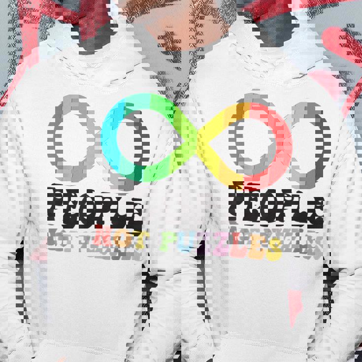 People Not Puzzles Autism Awareness Neurodiversity Inclusion Hoodie Unique Gifts