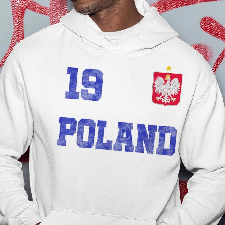 Poland Soccer Jersey Number Ninen Polish Flag Futebol Fan Men Hoodie Personalized Gifts