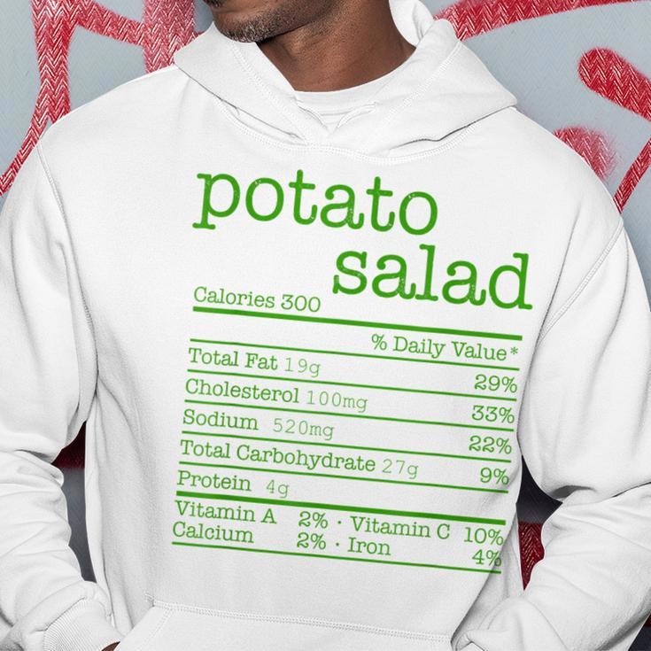 Potato Salad Nutrition Facts Funny Thanksgiving Christmas V2 Men Hoodie Graphic Print Hooded Sweatshirt Funny Gifts