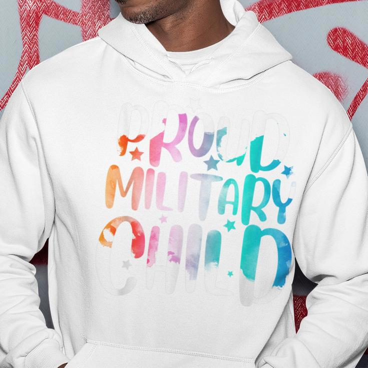 Purple Proud Military Child Military Children Month Hoodie Unique Gifts