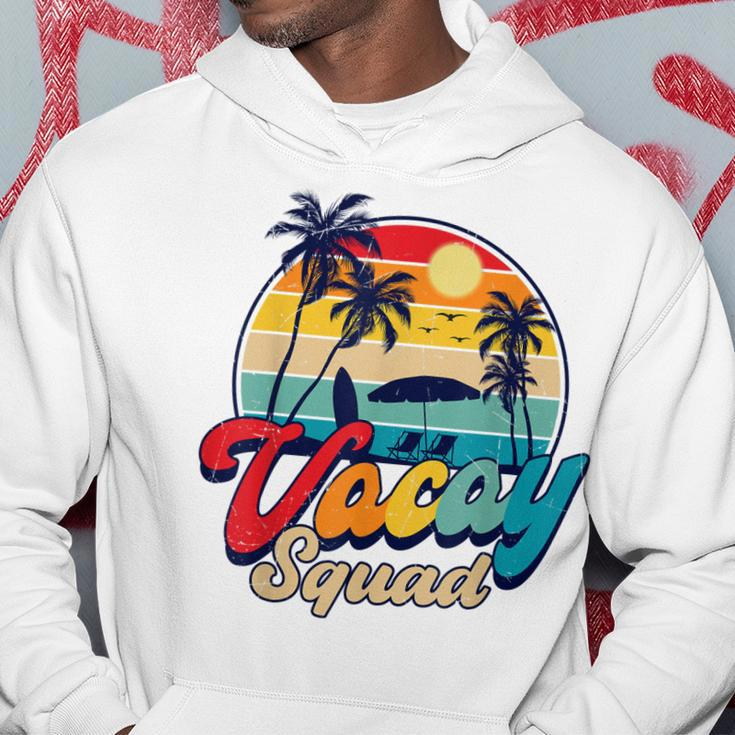 Retro Vacay Squad Aloha Beaches Palm Trees Summer Vacation Hoodie Unique Gifts