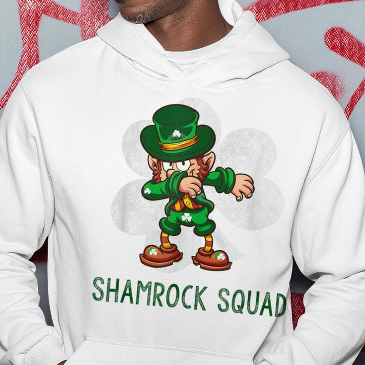 Shamrock Squad Dabbing Leprechaun St Patricks Day Hoodie Unique Gifts