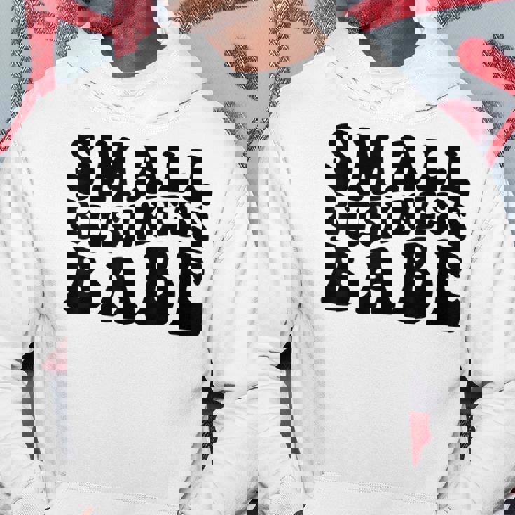 Small Business Babe Funny Saying Retro Men Hoodie Graphic Print Hooded Sweatshirt Personalized Gifts