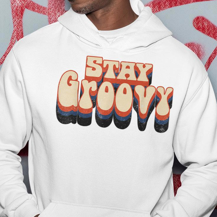 Stay Retro Groovy Hippie Peace Love 60S 70S Matching Outfit Hoodie Unique Gifts