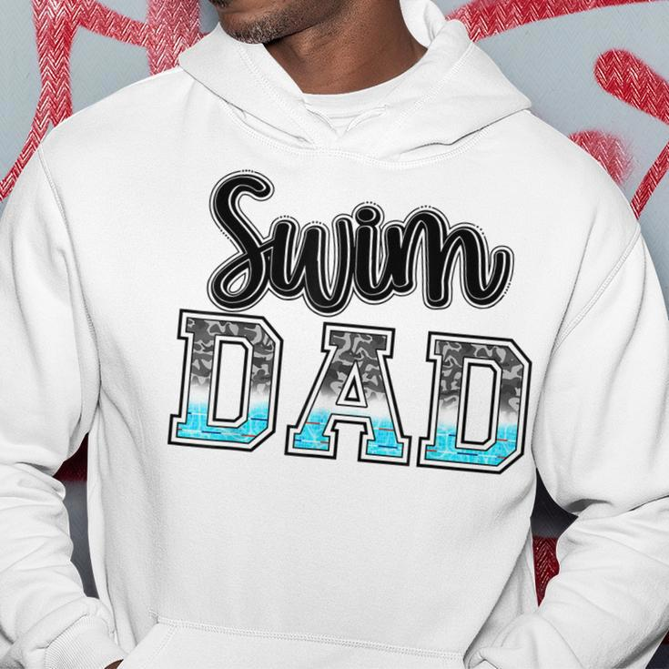 Swim Dad Swimming Diving Camo Western Fathers Day Hoodie Personalized Gifts