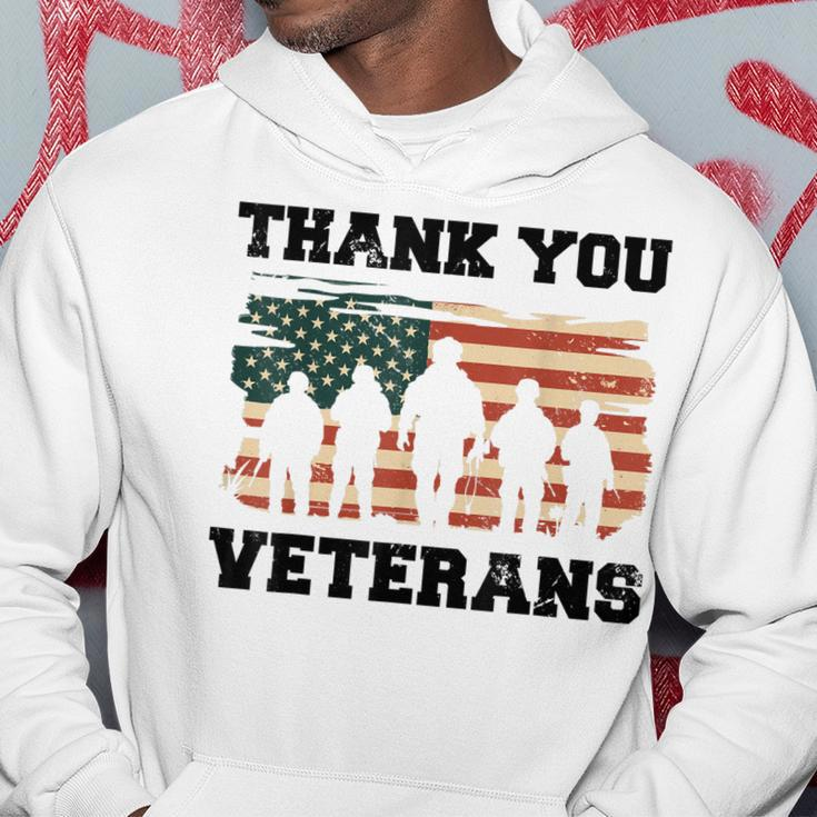 Thank You Veterans - Funny Gifts For Veterans Dad Grandpa Hoodie Funny Gifts