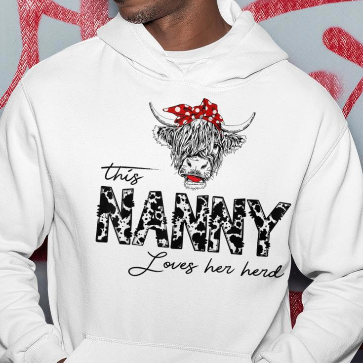 This Nanny Loves Her Herd Cowgirl Mothers Day Boys Girls Hoodie Unique Gifts