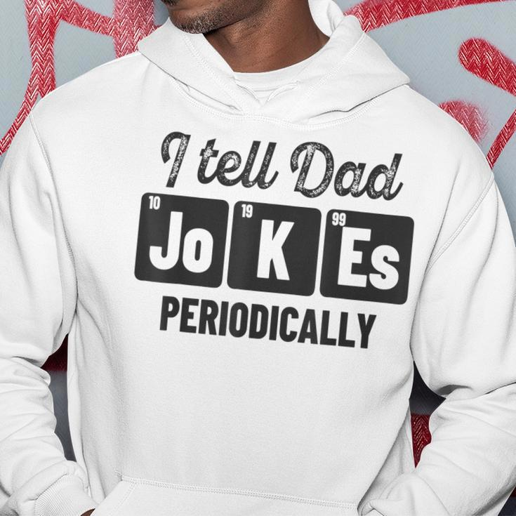 Vintage Fathers Day I Tell Dad Jokes Periodically Science Hoodie Funny Gifts