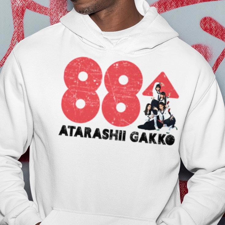 White Ver Atarashii Gakko 88 Rising V Hoodie | Mazezy