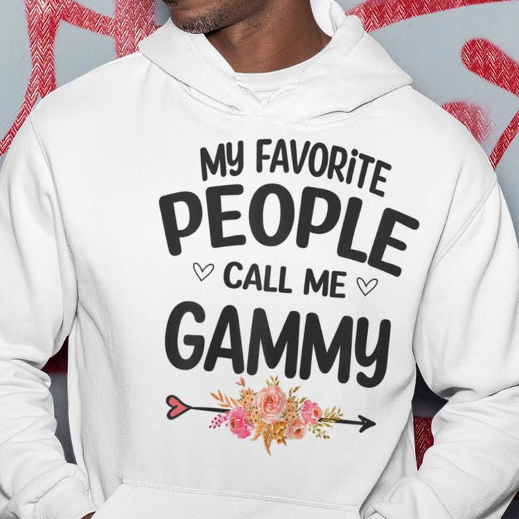 Womens My Favorite People Call Me Gammy Mothers Day Grandma Gift Hoodie Unique Gifts
