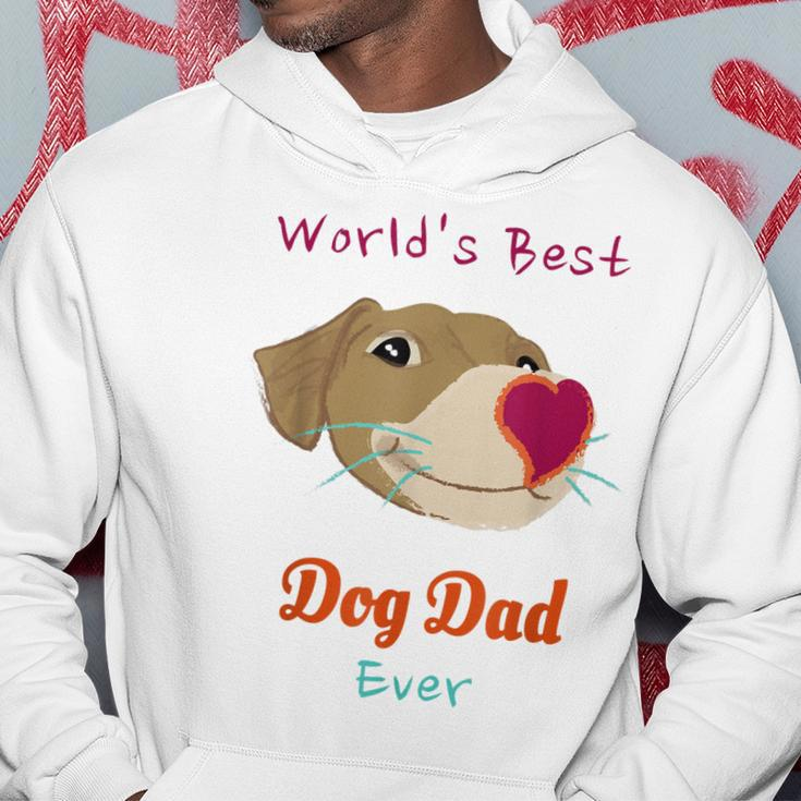 Worlds Best Dog Dad Ever Funny For Pets Lover Hoodie Unique Gifts