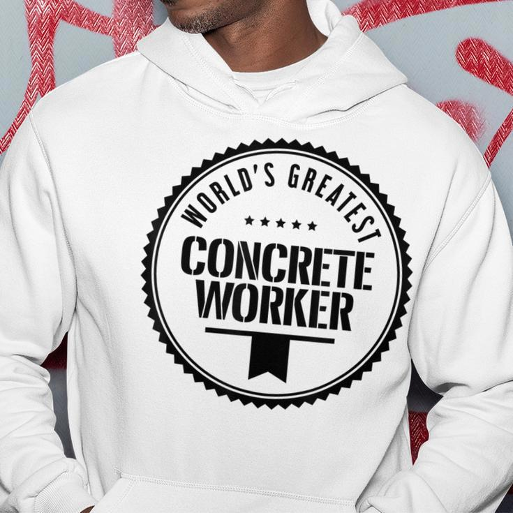 Worlds Greatest Concrete Worker Men Hoodie Graphic Print Hooded Sweatshirt Funny Gifts