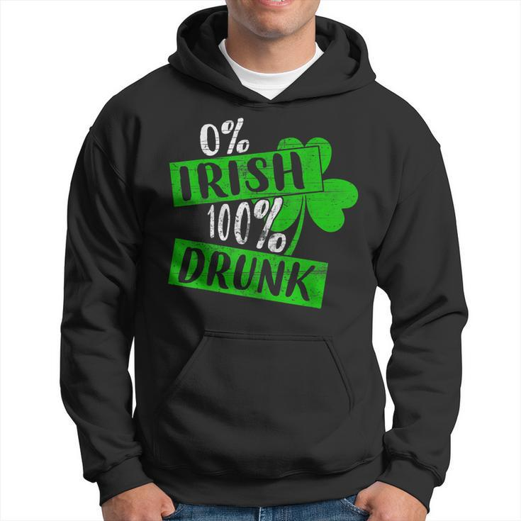 0 Irish 100 Drunk St Patrick Day Lucky Beer Lover  Hoodie