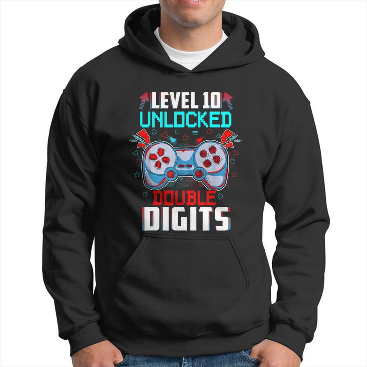 10Th Birthday Gift For Boys Double Digits 10 Year Old Gifts Gamer Gift V2 Hoodie