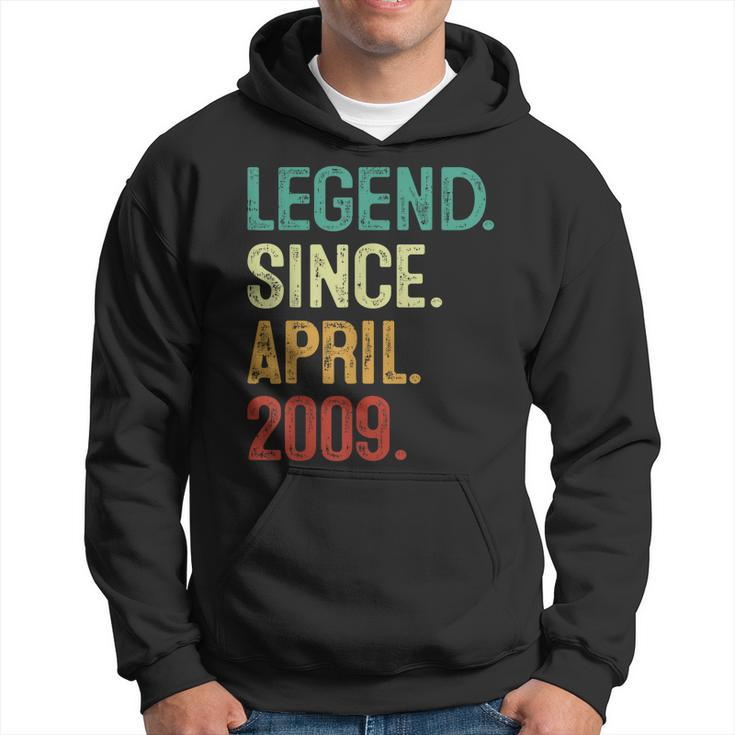 14 Years Old Legend Since April 2009 14Th Birthday  Hoodie