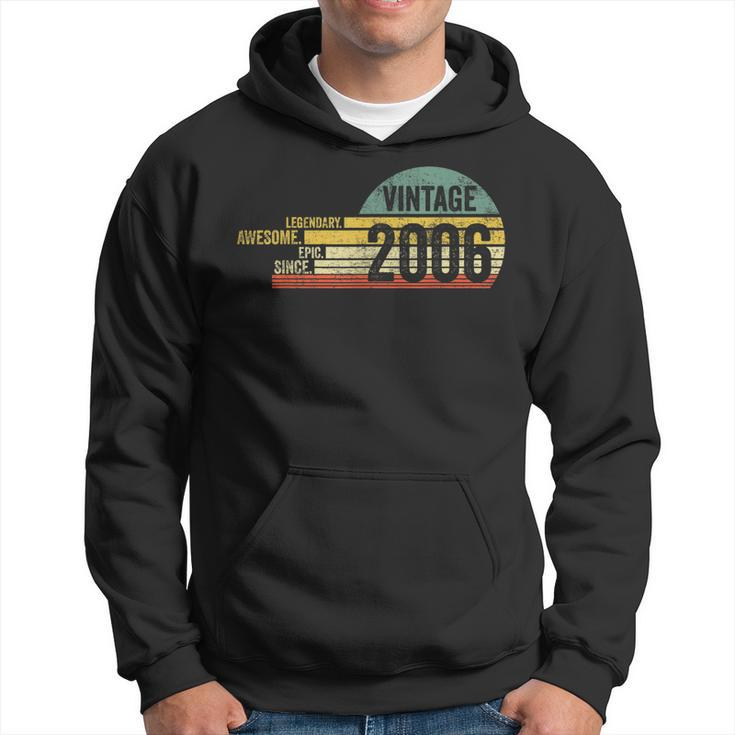 15 Year Old Legendary Retro Vintage Awesome Birthday 2006  Hoodie