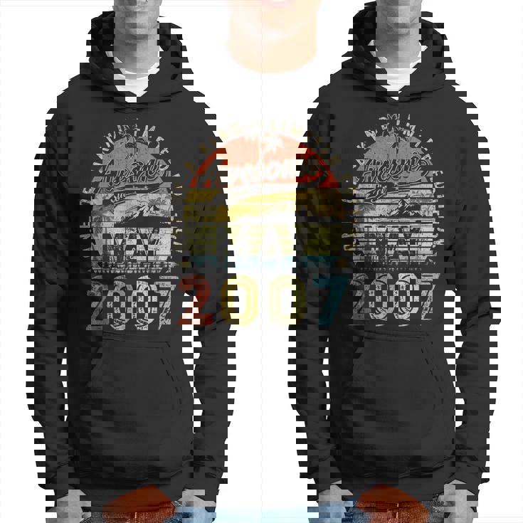 16 Year Old Awesome Since May 2007 16Th Birthday  Hoodie