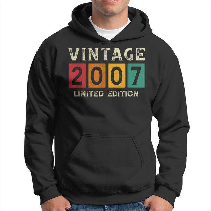 16 Year Old Gifts Made In 2007 Vintage 16Th Birthday Retro  Men Hoodie Graphic Print Hooded Sweatshirt
