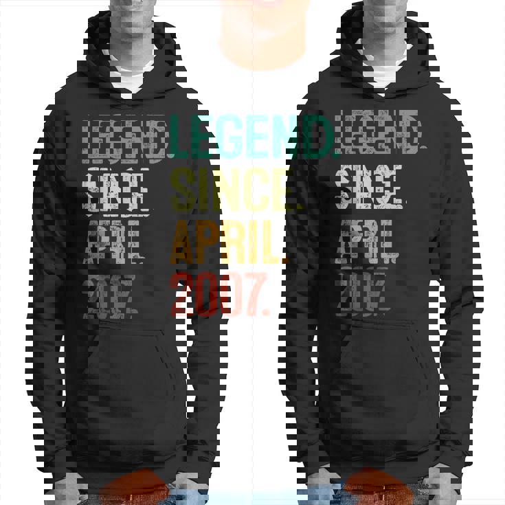 16 Years Old Legend Since April 2007 16Th Birthday Hoodie