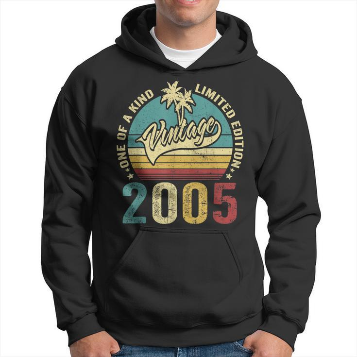 18 Birthday Gifts Vintage 2005 One Of A Kind Limited Edition  Hoodie