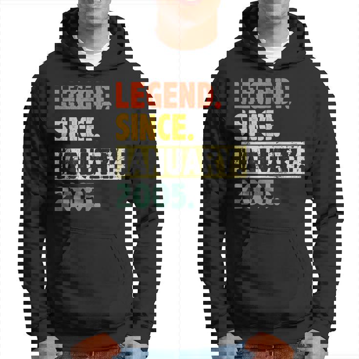 18 Geburtstag Legende Seit Januar 2005 18 Jahre Alt Hoodie