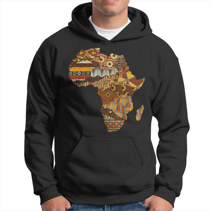 Africa Map Kente Cloth Black History Month Afro Africa Pride Hoodie ...