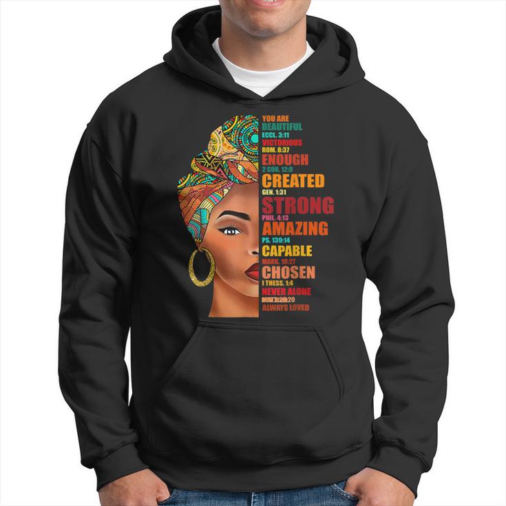 Black Queen Lady Curly Natural Afro African American Ladies  V5 Hoodie