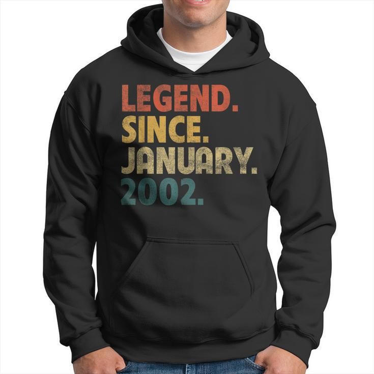 21 Year Old Gift Legend Since January 2002 21St Birthday  V2 Hoodie