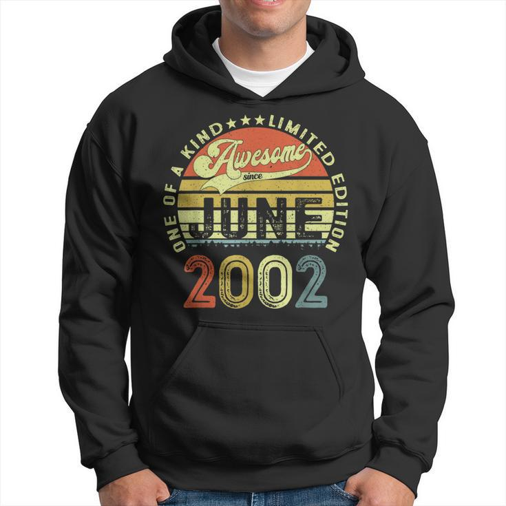 21 Years Old Birthday Awesome Since June 2002 21St Birthday  Hoodie