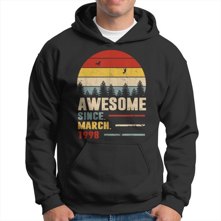 25 Years Old Funny Awesome Since March 1998 25Th Birthday  Hoodie