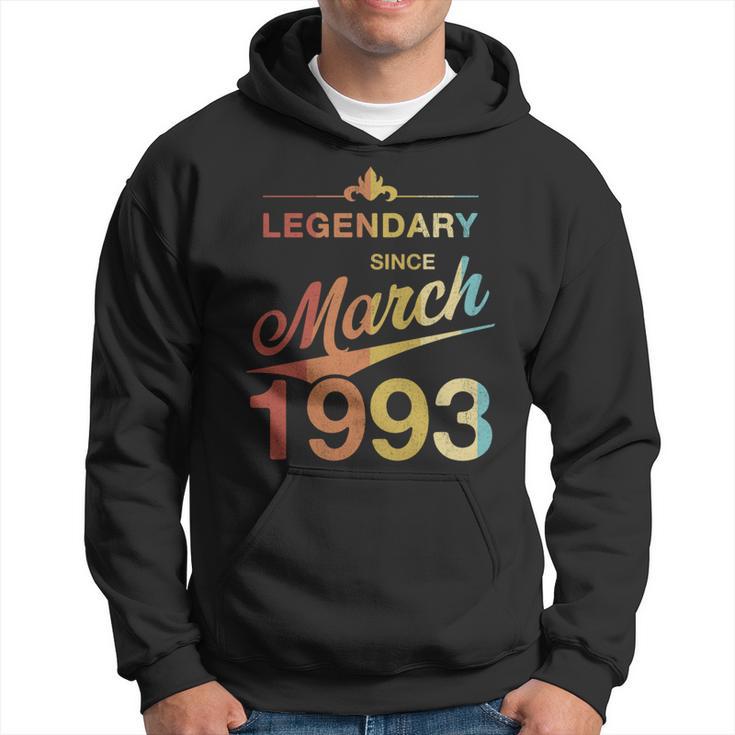 30 Geburtstag 30 Jahre Alt Legendär Seit März 1993 V7 Hoodie