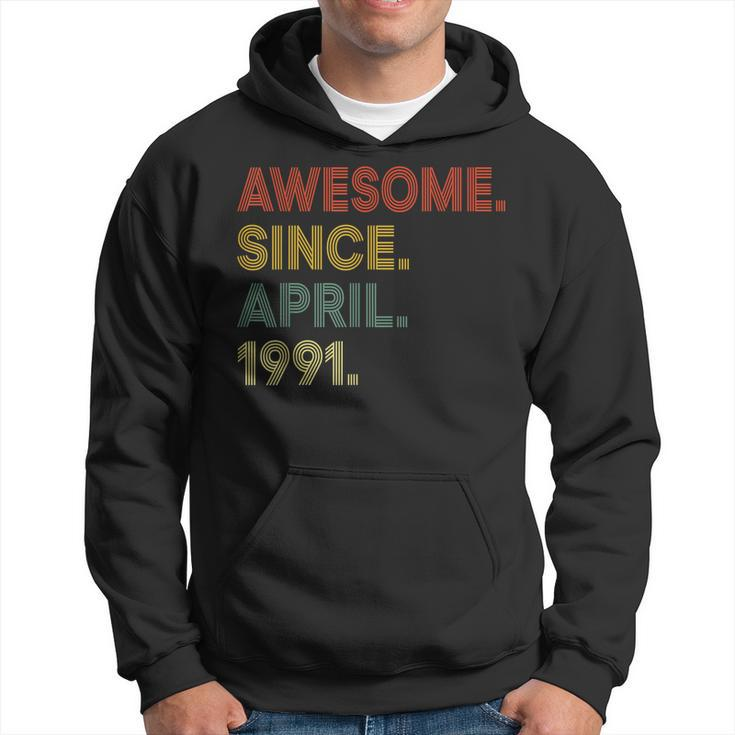 32 Year Old Awesome Since April 1991 32Nd Birthday  Hoodie
