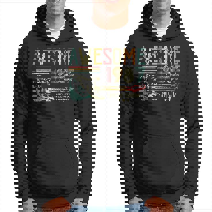 36Th Birthday Gifts For Men Women Guitar Player Born In 1987   Hoodie