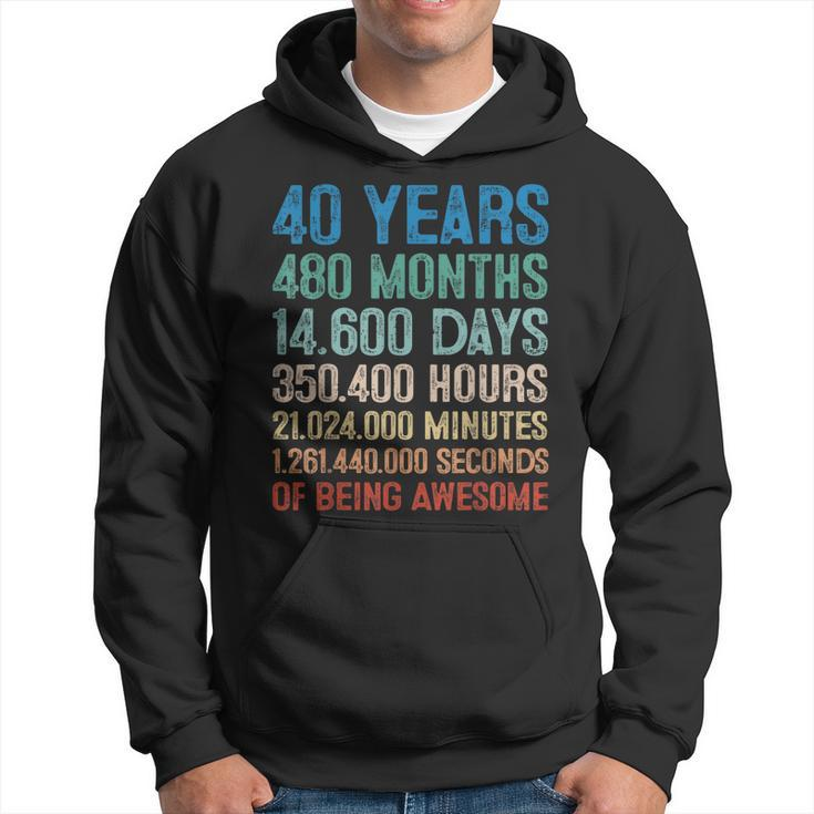 40 Year Old Gift Decorations 40Th Bday Awesome 1983 Birthday  Hoodie