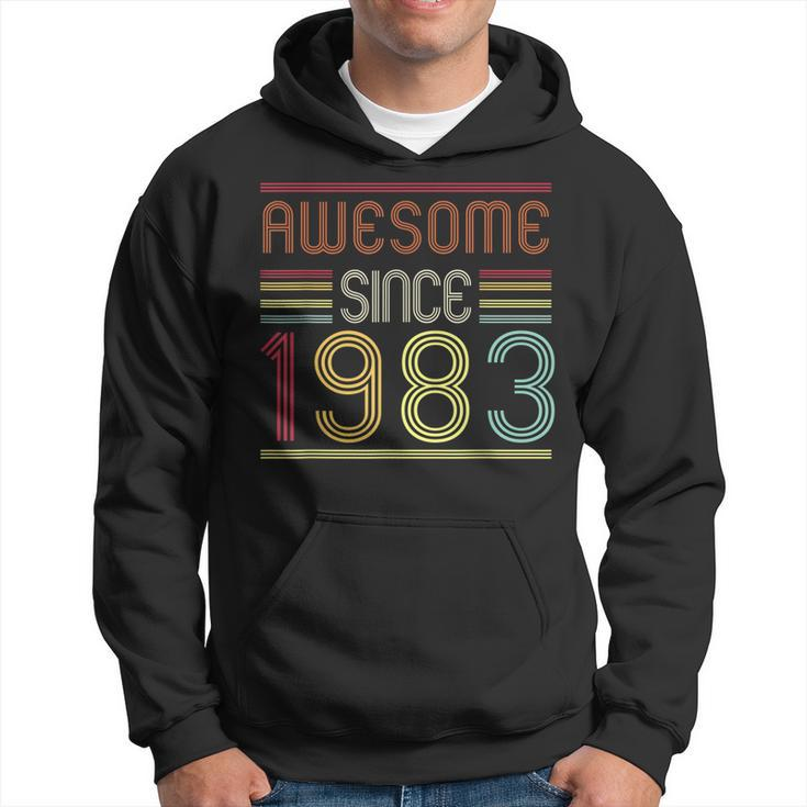 40 Year Old Gifts Made In 1983 Vintage 40Th Birthday Retro  Men Hoodie Graphic Print Hooded Sweatshirt