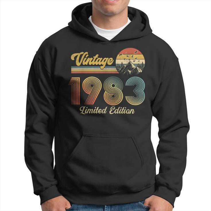 40 Year Old Gifts Vintage 1983 Limited Edition 40Th Birthday  V3 Men Hoodie Graphic Print Hooded Sweatshirt