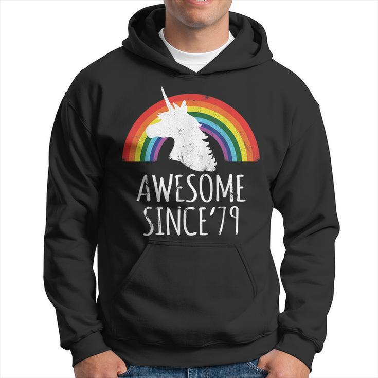 40Th Birthday 40 Years Old Unicorn Awesome Since 1979 Shirt Hoodie