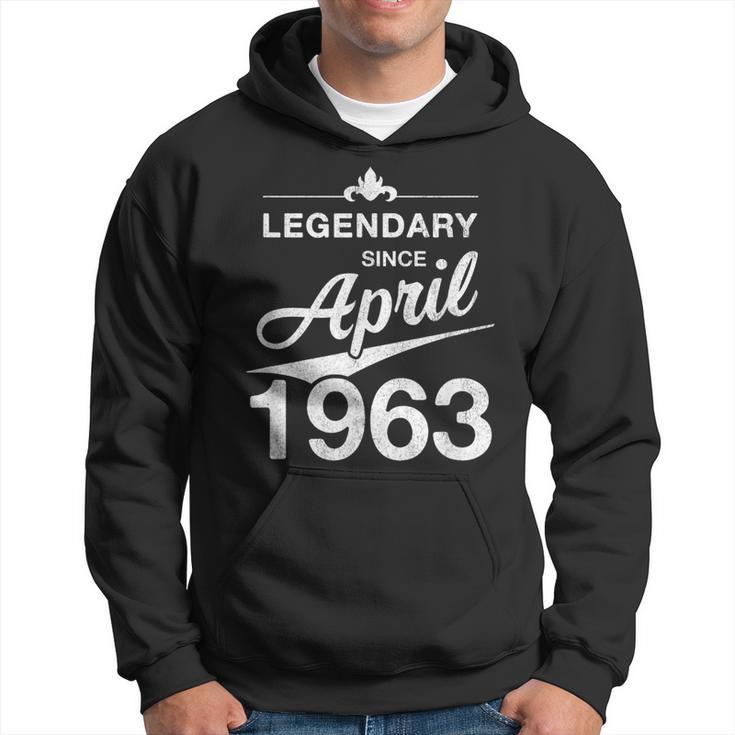 60 Geburtstag 60 Jahre Alt Legendär Seit April 1963 V3 Hoodie