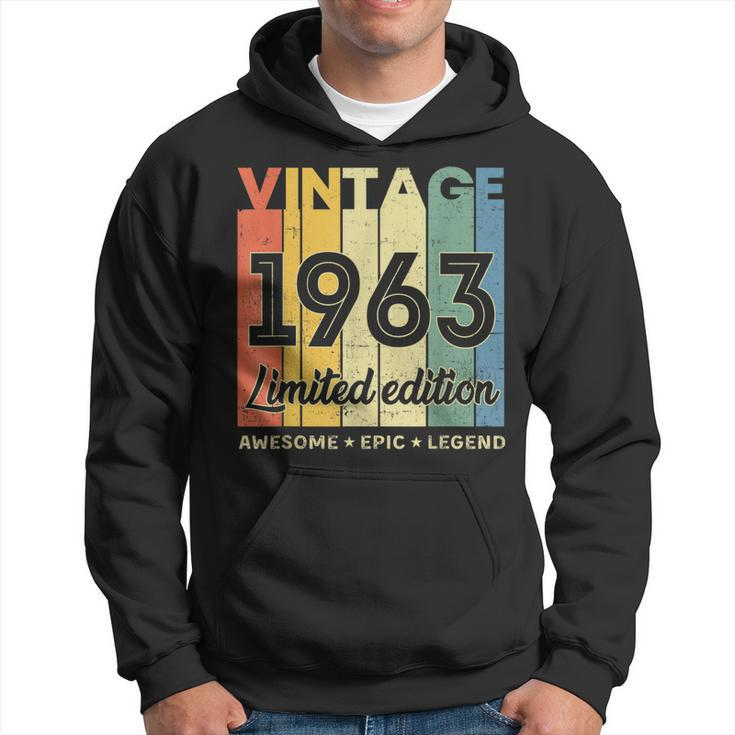 60 Year Old Gifts Vintage 1963 Limited Edition 60Th Birthday V7 Hoodie