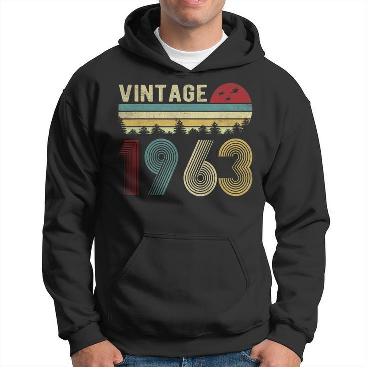 60 Year Old Gifts Vintage 1963 Made In 1963 60Th Birthday  V2 Men Hoodie Graphic Print Hooded Sweatshirt