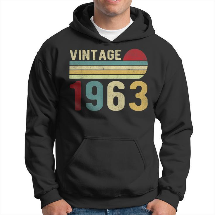 60 Year Old Gifts Vintage 1963 Made In 1963 60Th Birthday  V3 Men Hoodie Graphic Print Hooded Sweatshirt