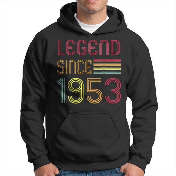 70Th Birthday Gift Legend Since 1953 70 Years Old  Men Hoodie Graphic Print Hooded Sweatshirt