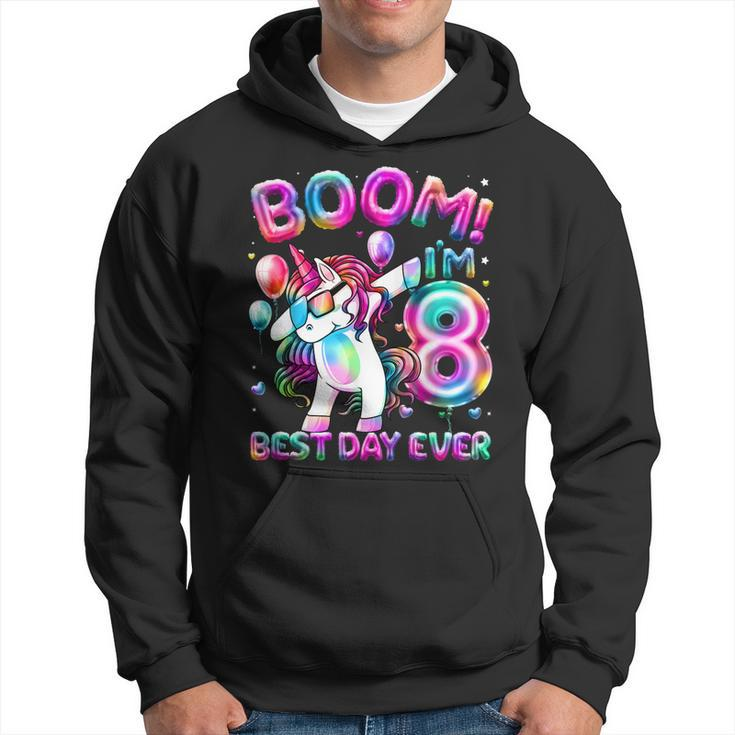 8 Years Old Dabbing Unicorn Gifts 8Th Birthday Girl Party  Hoodie