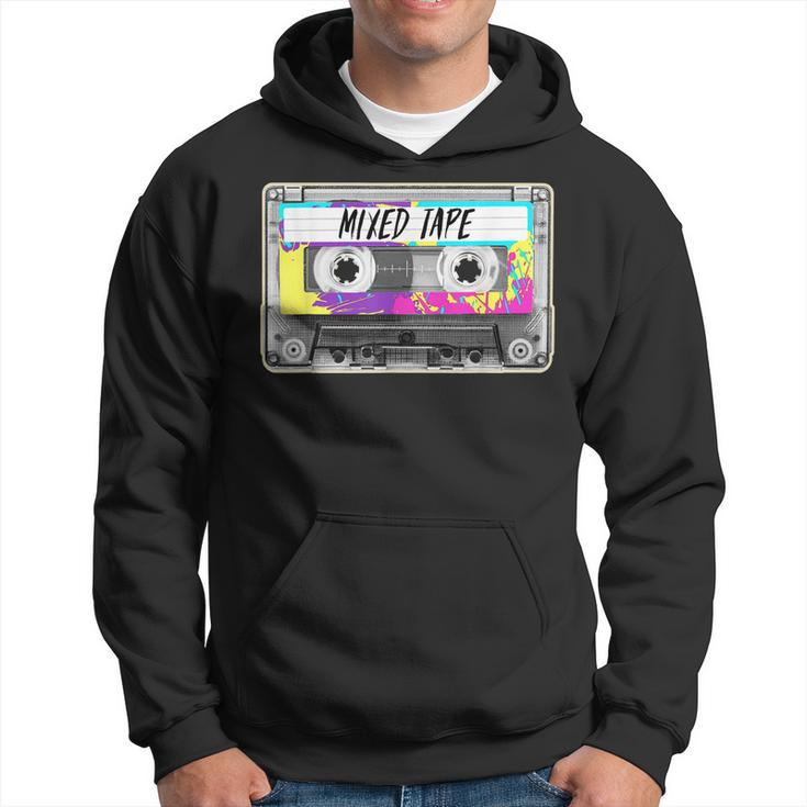 80S Paint Splash Cassette Tape Vintage Mix Tape  Hoodie