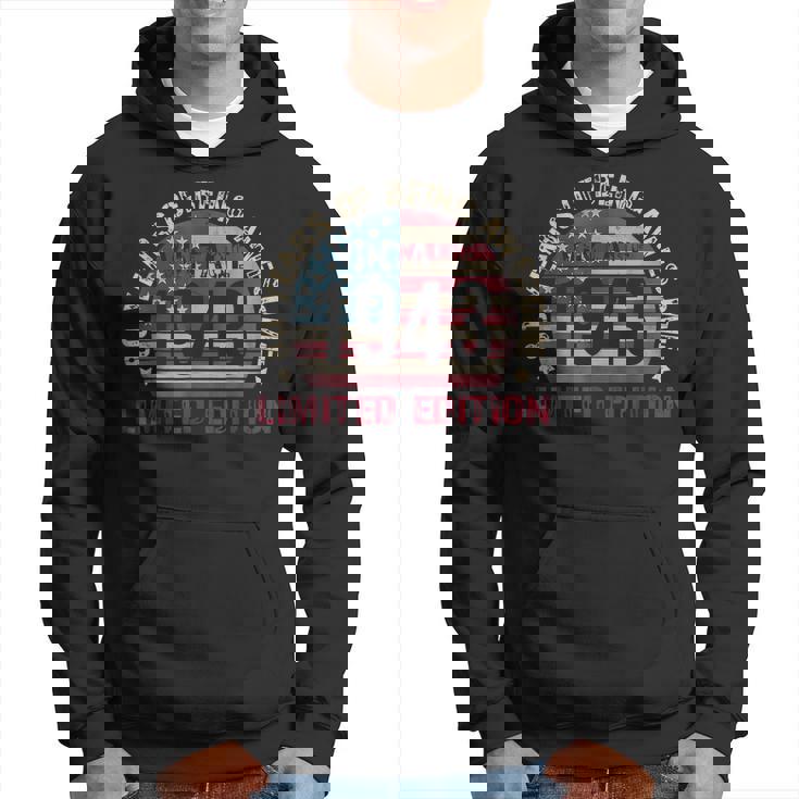 80Th Birthday Decorations Men Vintage 1943 80 Year Old Bday Hoodie